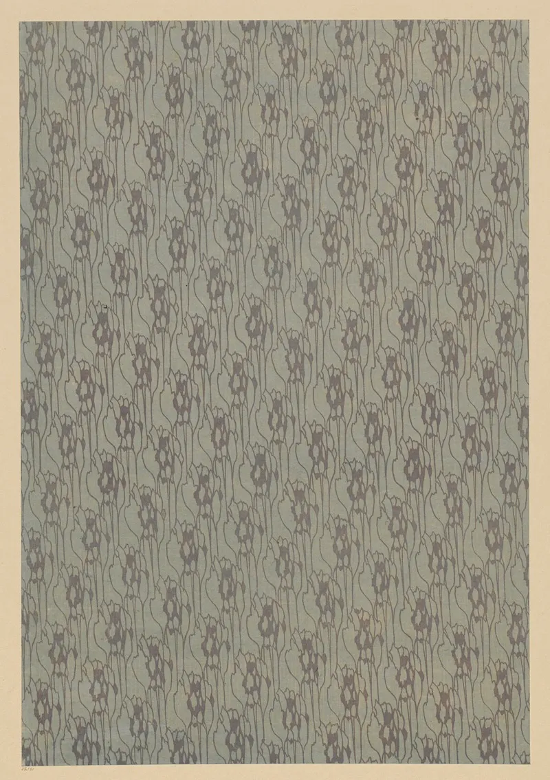 Lithografiertes Papier Grafisches Flachenmuster 4 by Laura Lange - Canvas Print