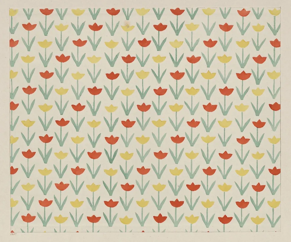 Lithografiertes Papier Tulpen