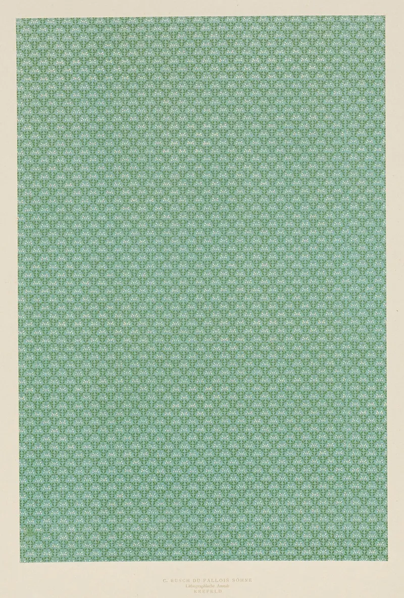 Lithografiertes Vorsatzpapier 2 by C. Busch-du Fallois - Canvas Print