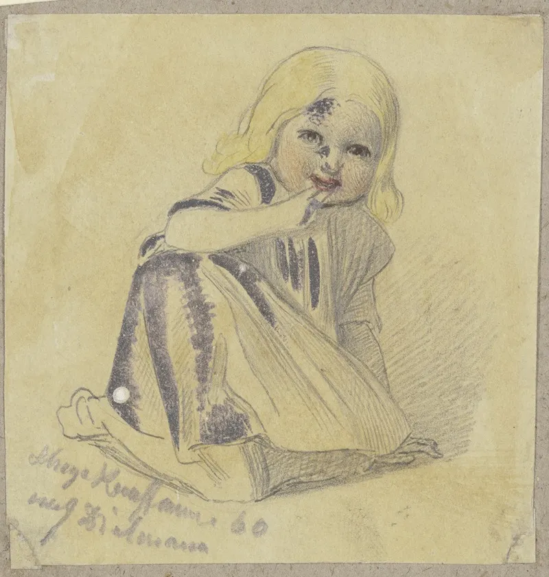 Little Girl On The Floor