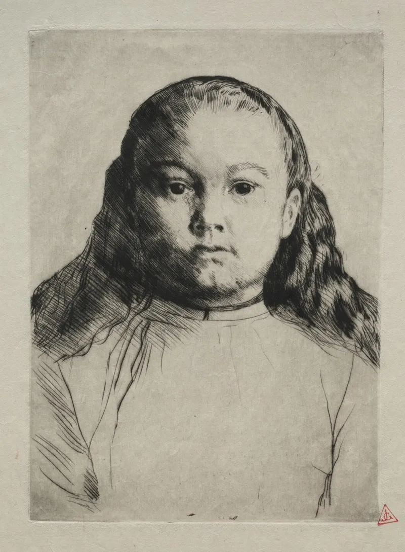 Little Marie by Alphonse Legros - Canvas Print