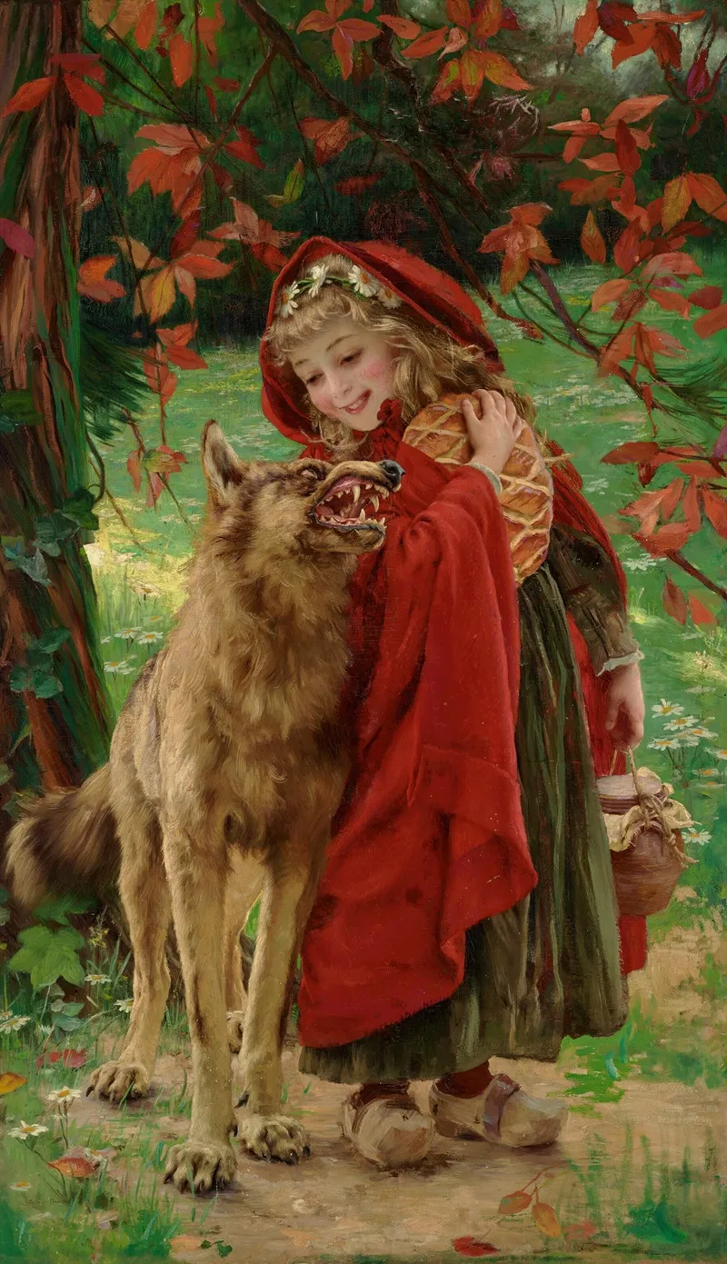 Little Red Riding Hood 10 by Gabriel Ferrier - Canvas Print
