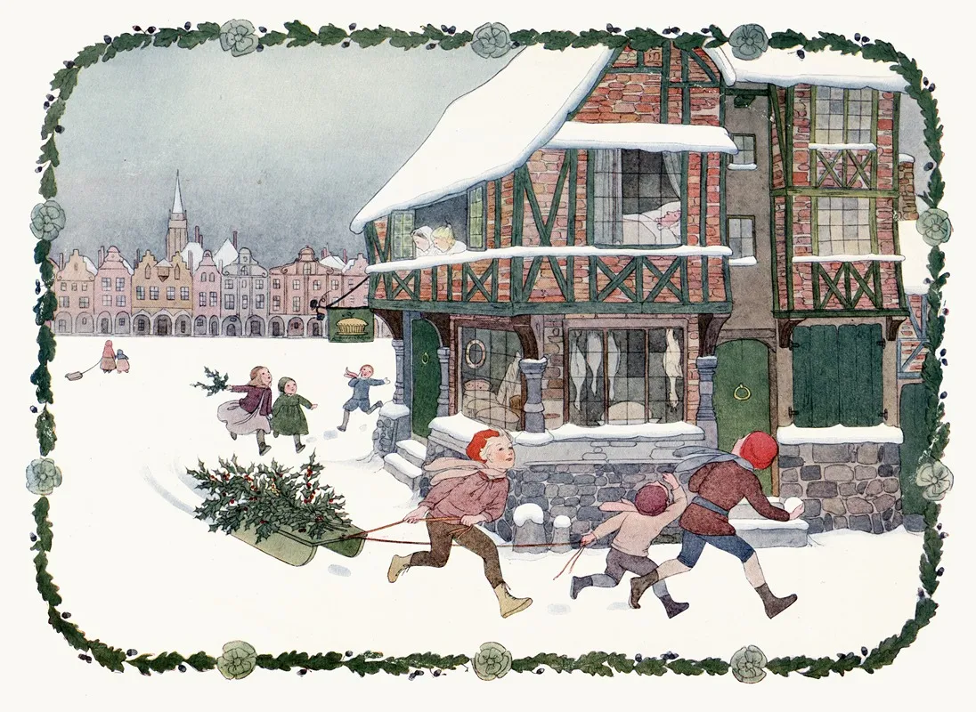 Little Songs Of Long Ago More Old Nursery Rhymes Pl 2 by Henriëtte Willebeek le Mair - Canvas Print