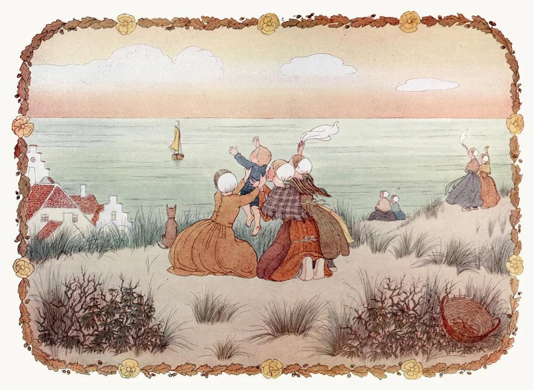 Little Songs Of Long Ago More Old Nursery Rhymes Pl 9 by Henriëtte Willebeek le Mair - Canvas Print