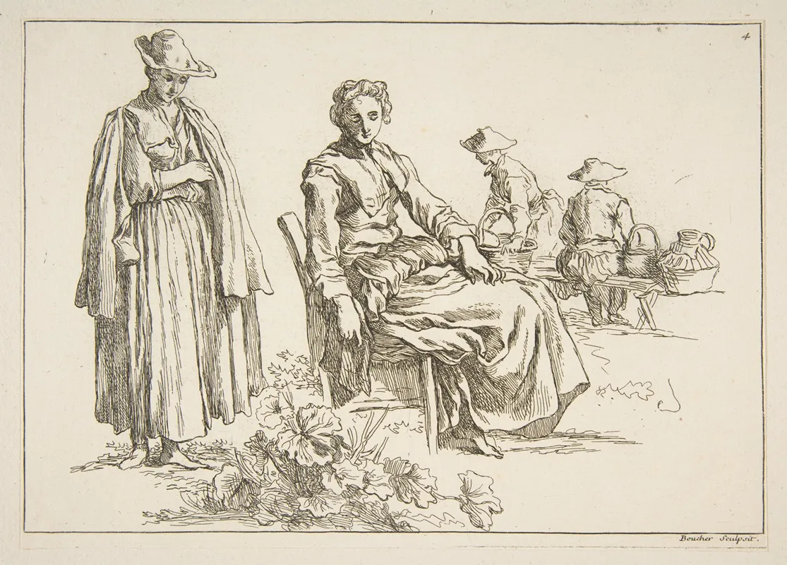 Livre Detude Dapres Les Desseins Originaux De Blomart Pl 04