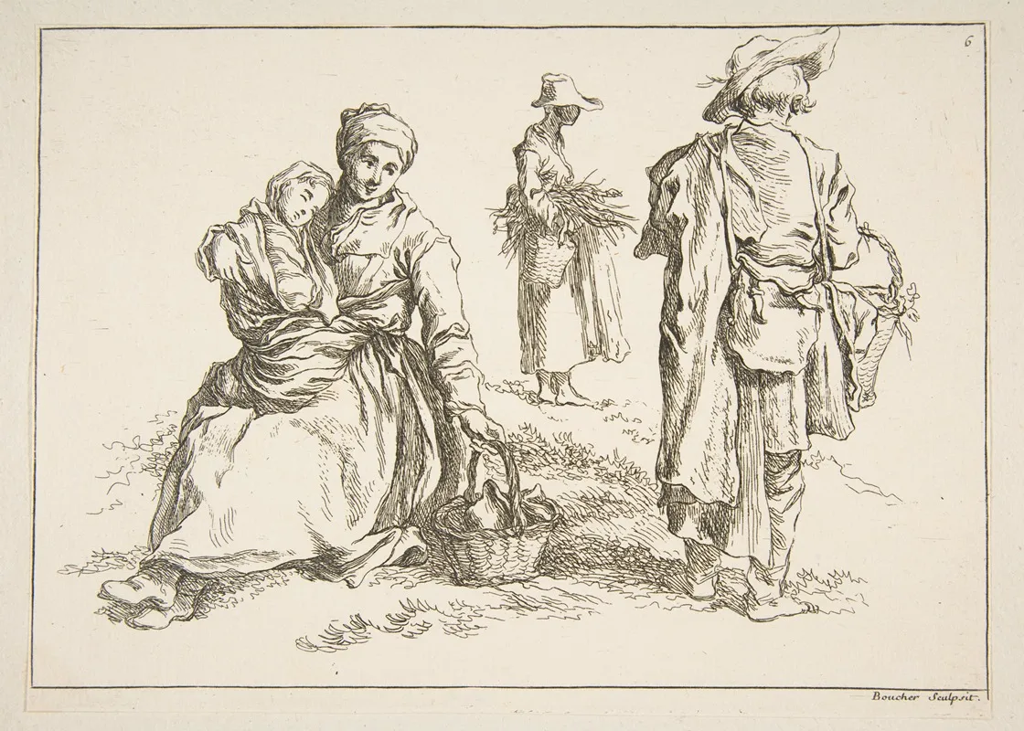 Livre Detude Dapres Les Desseins Originaux De Blomart Pl 06