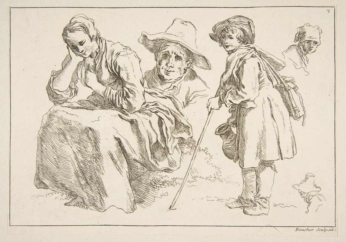 Livre Detude Dapres Les Desseins Originaux De Blomart Pl 07