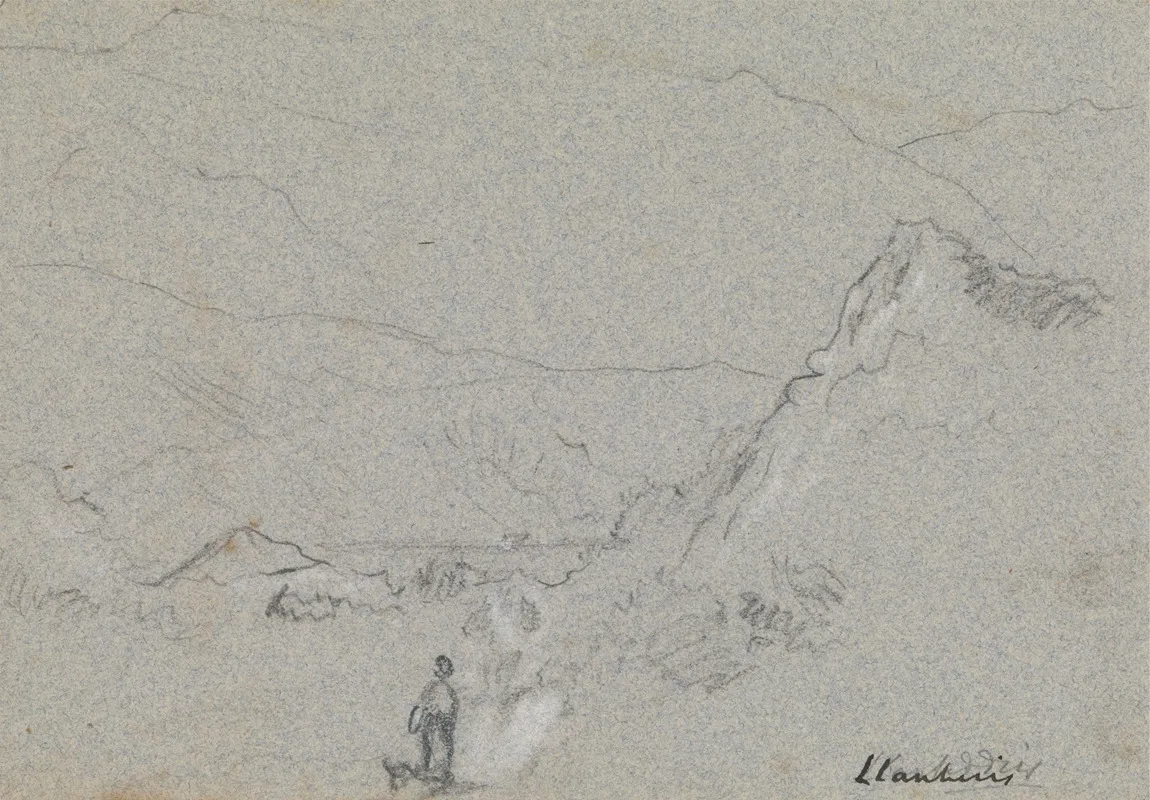 Llanberis by John Linnell - Canvas Print