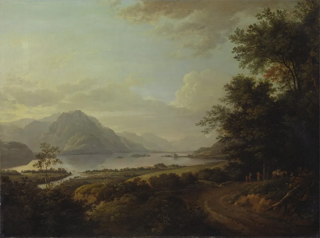 Loch Awe Argyllshire by Alexander Nasmyth - Canvas Print