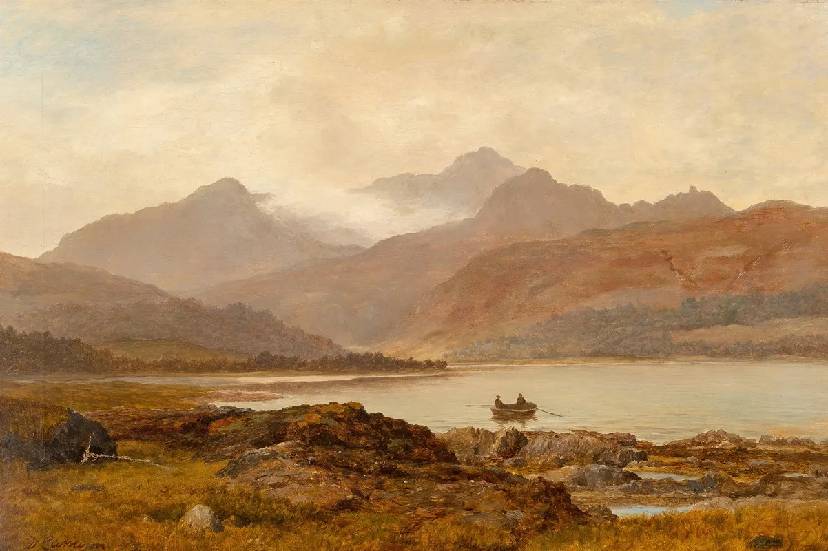 Loch In The Highlands by Duncan Cameron - Canvas Print