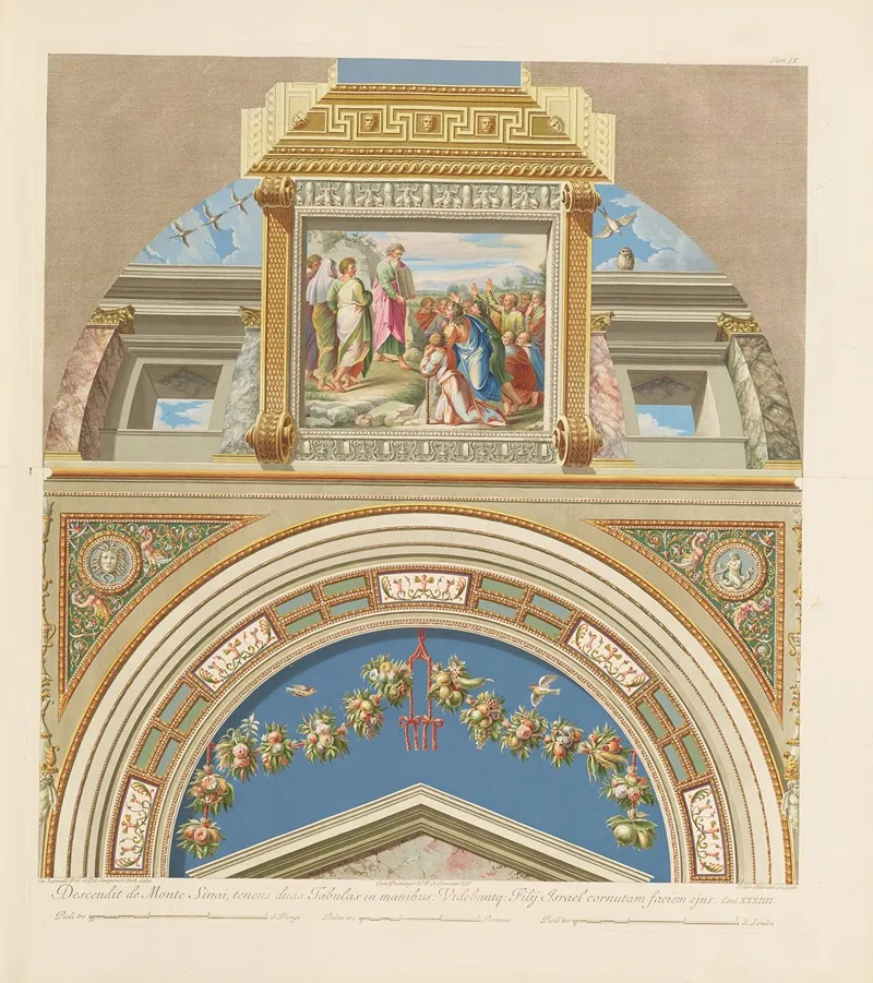 Loggie Di Rafaele Nel Vaticano Pl 09 by Giovanni Ottaviani - Canvas Print