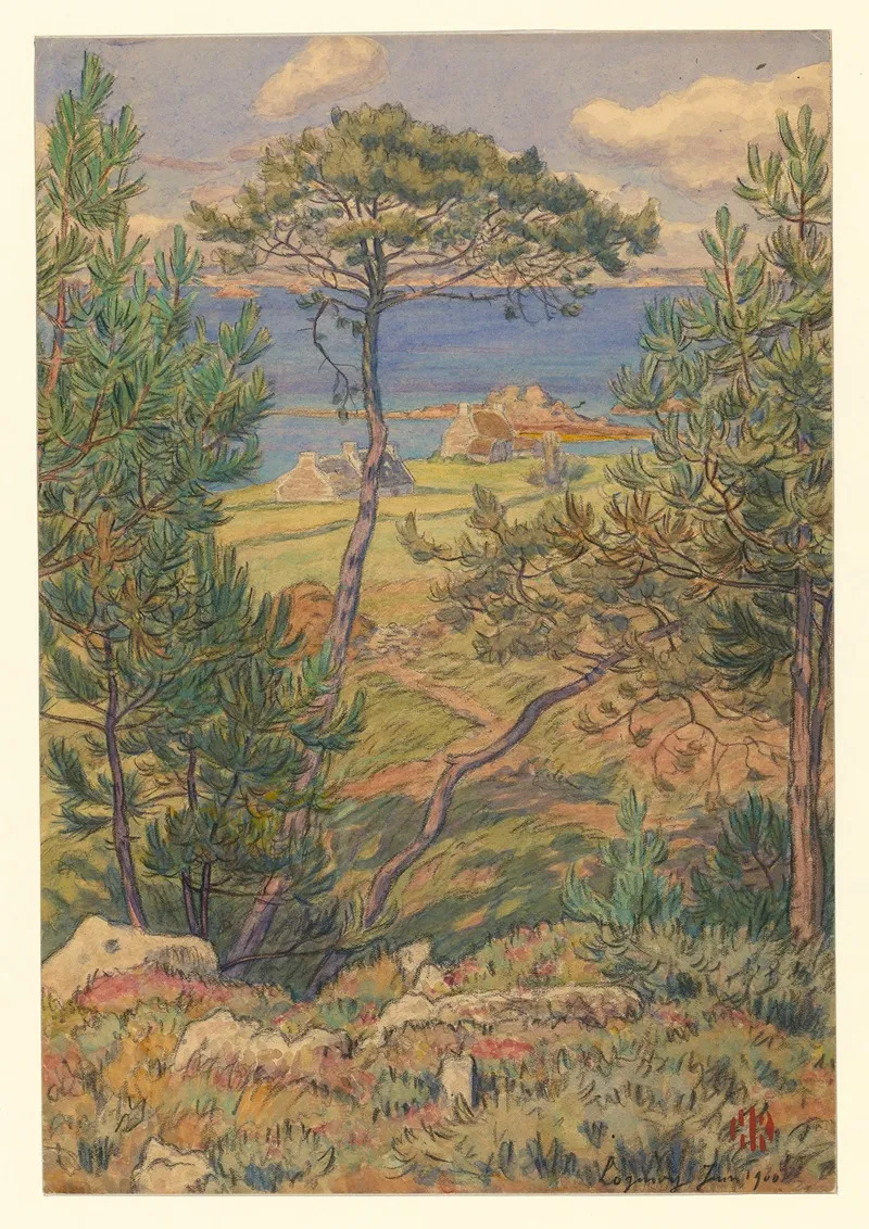 Loguivy 32 by Henri Rivière - Canvas Print