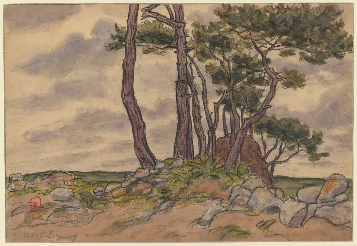 Loguivy 9 by Henri Rivière - Canvas Print