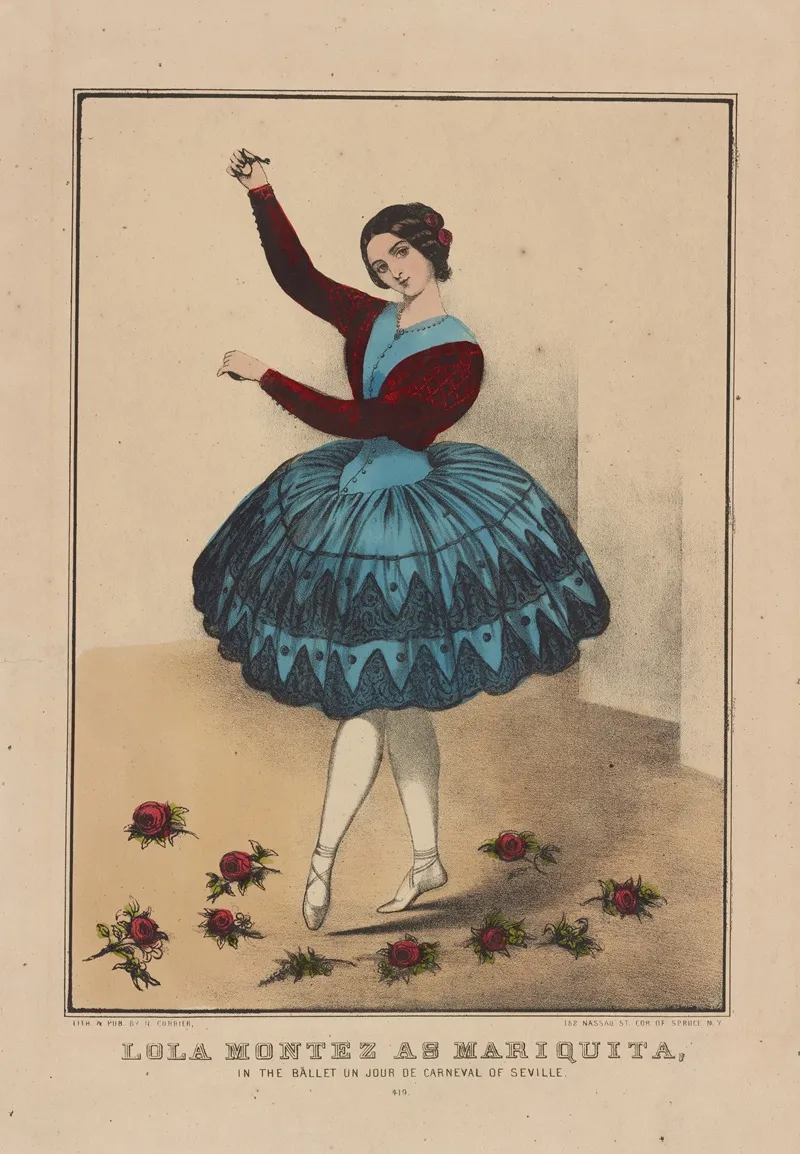 Lola Montez As Mariquita In The Ballet Un Jour De Carneval Of Seville