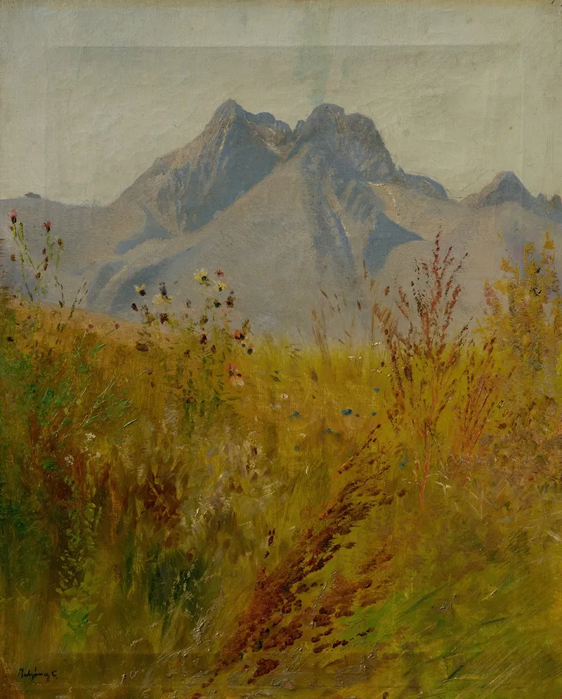 Lomnicky Peak by Ladislav Mednyánszky - Canvas Print