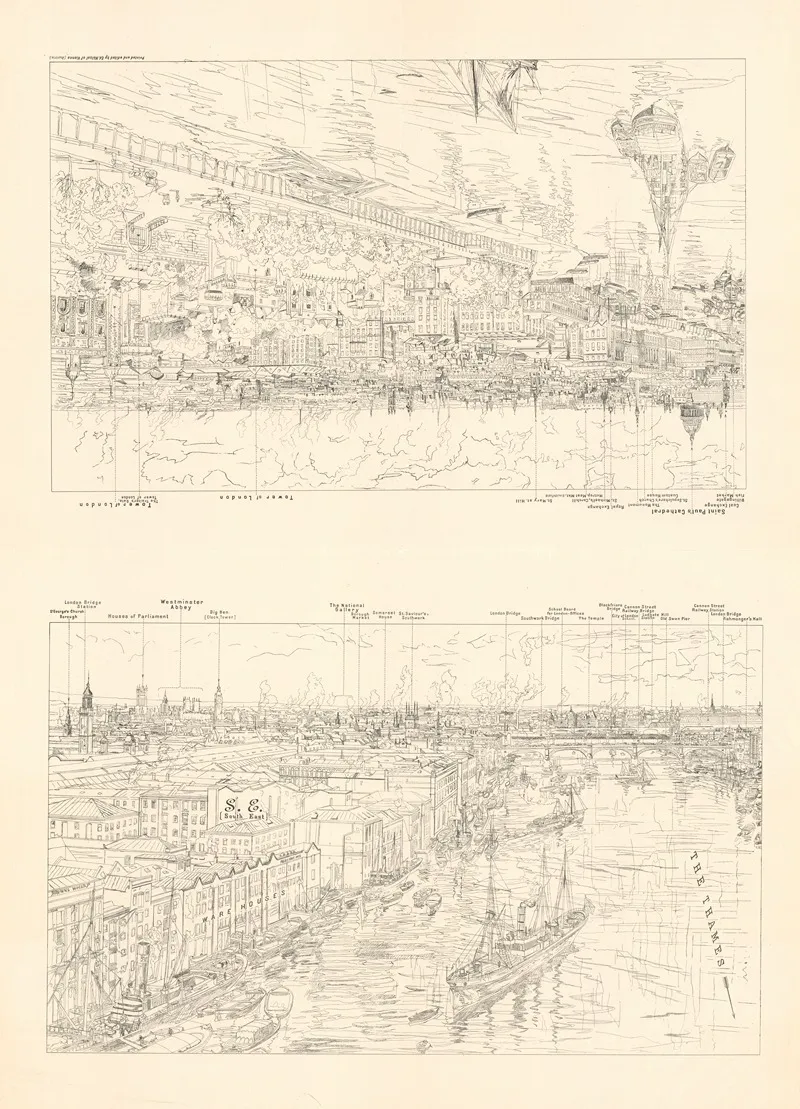 London 2 by Ed Hölzel - Canvas Print