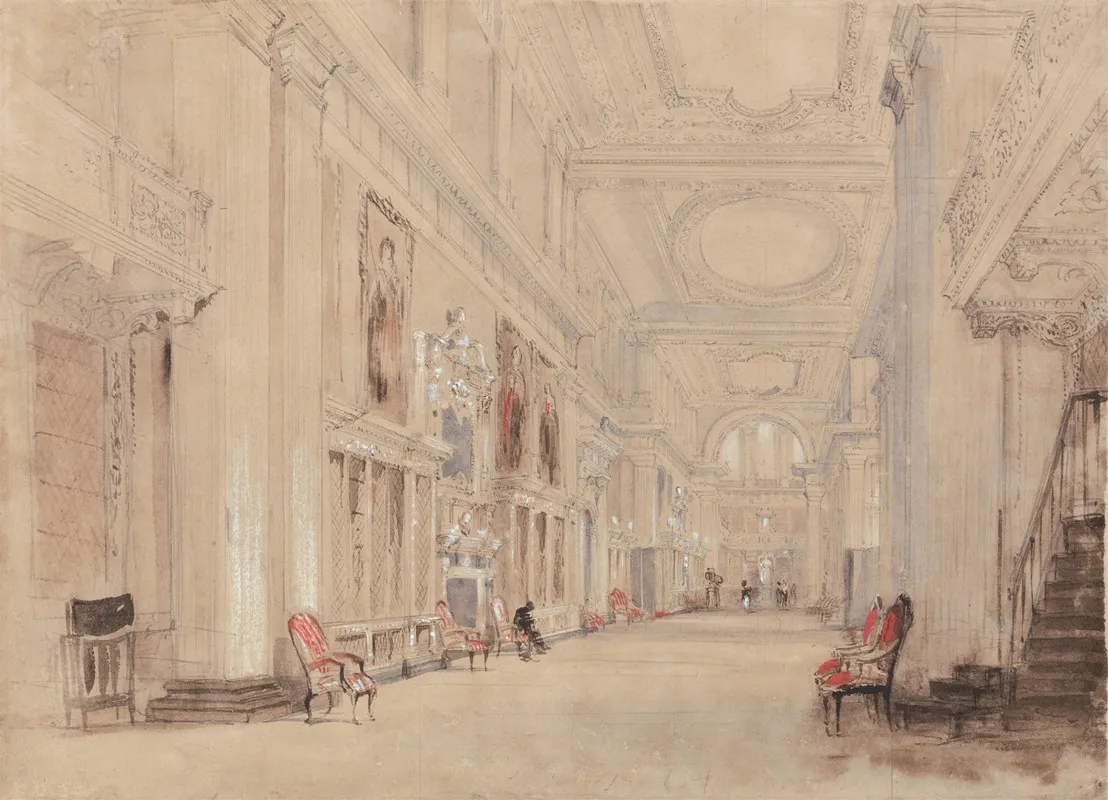 Long Library At Blenheim Palace