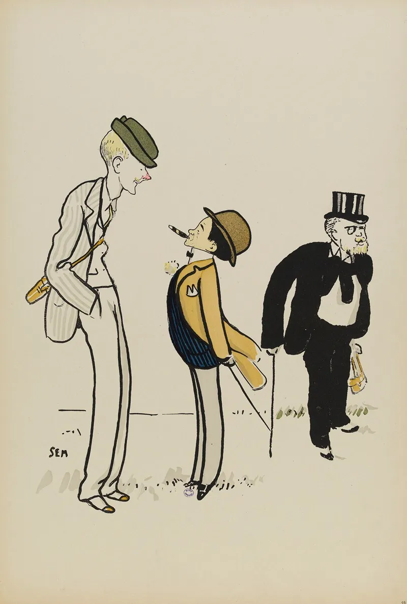 Lord Carnavon Le Jockey Tod Sloan Sem Et Monsieur Broet