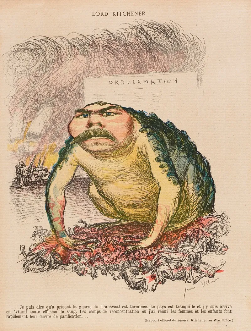 Lord Kitchener by Jean Veber - Canvas Print