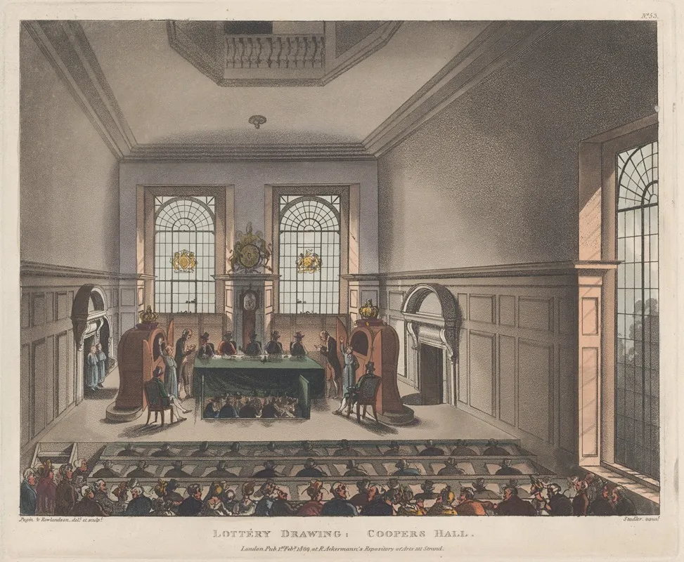 Lottery Drawing Coopers Hall