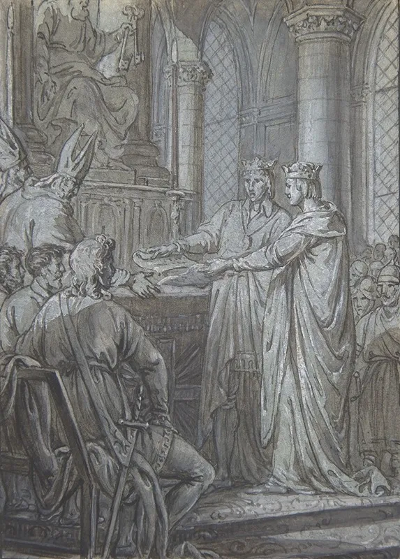 Louis Iii Et Carloman Donnent Aux Eveques Du Royaume Lassurance De Leur Fidelite En 882