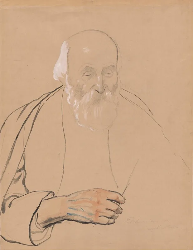 Louis Michel Eilshemius by Joseph Stella - Canvas Print