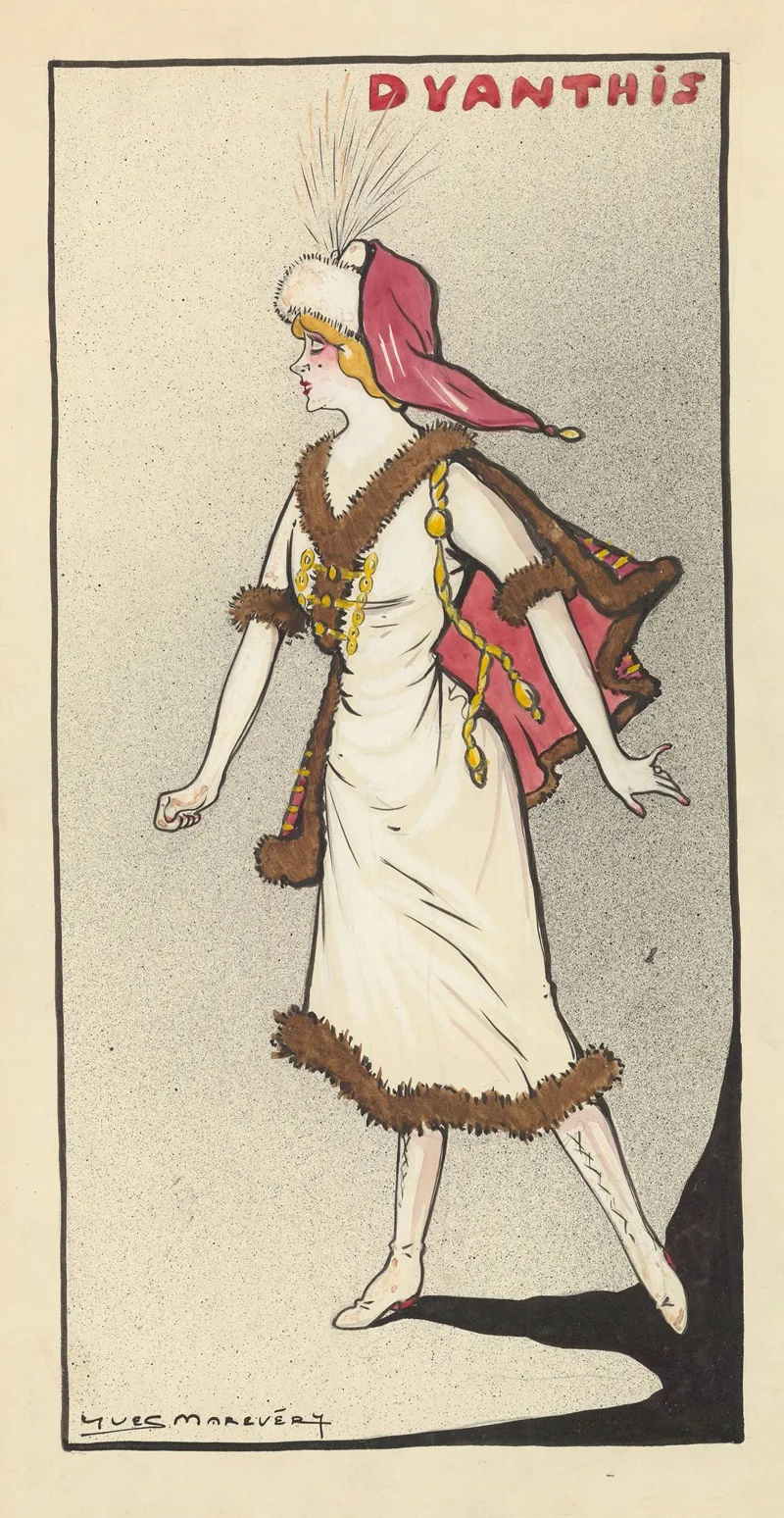 Louise Dyanthis Dans Bigre De Rip by Yves Marevéry - Canvas Print