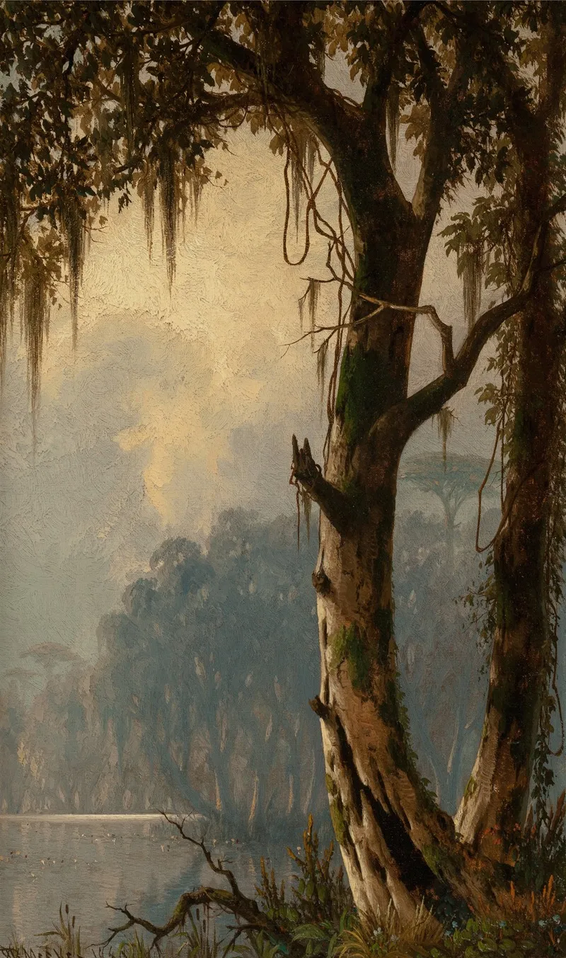 Louisiana Landscape by Joseph Rusling Meeker - Canvas Print