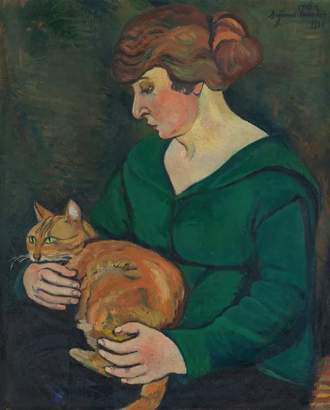 Louson Et Raminou by Suzanne Valadon - Canvas Print