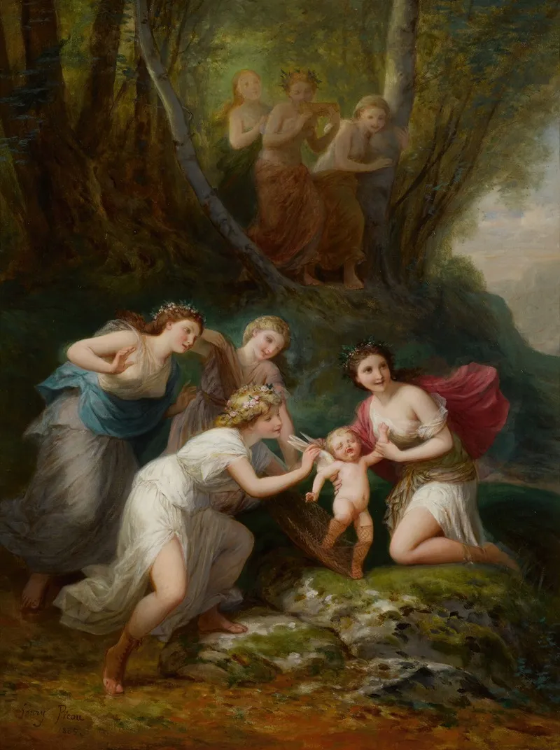 Love Taken Prisoner by Henri-Pierre Picou - Canvas Print