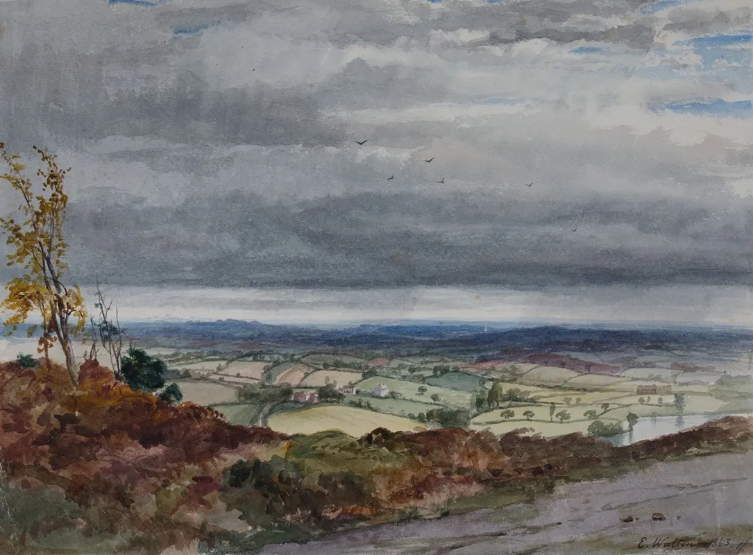 Low Hill From Cofton Hill by Elijah Walton - Canvas Print