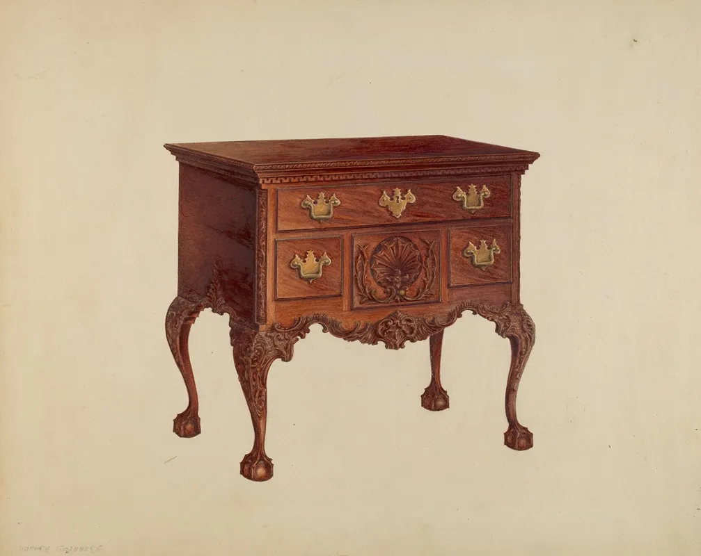Lowboy 16 by Isadore Goldberg - Canvas Print