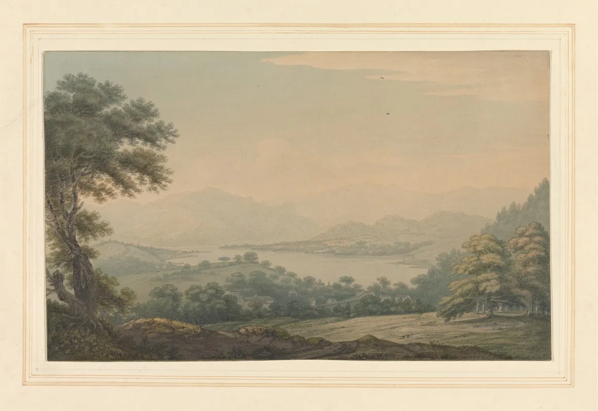 Lower End Of Ullswater by Joseph Farington - Canvas Print