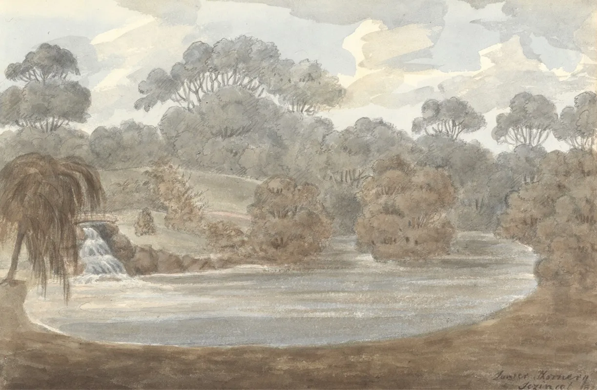 Lower Thornery Sezincote 1824 by Anne Rushout - Canvas Print