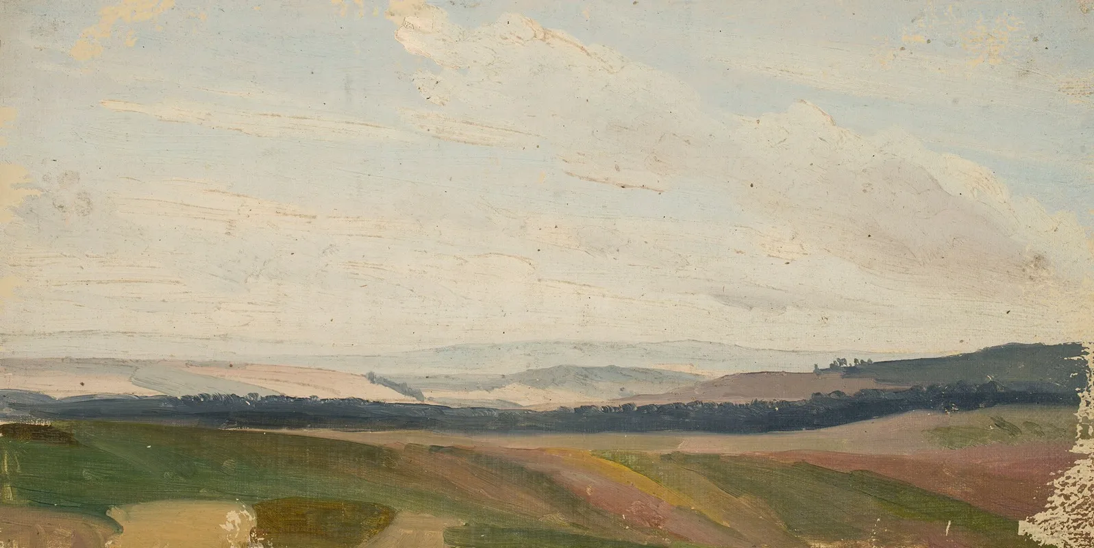 Lowland Landscape Sketch by Chrystian Breslauer - Canvas Print