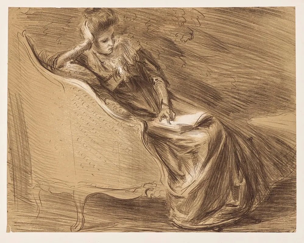 Lucie Esnault by Jacques-Émile Blanche - Canvas Print