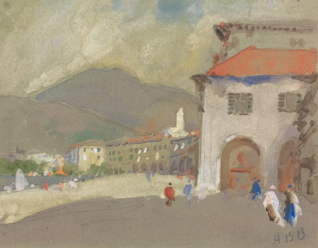 Lugano 2 by Hercules Brabazon Brabazon - Canvas Print