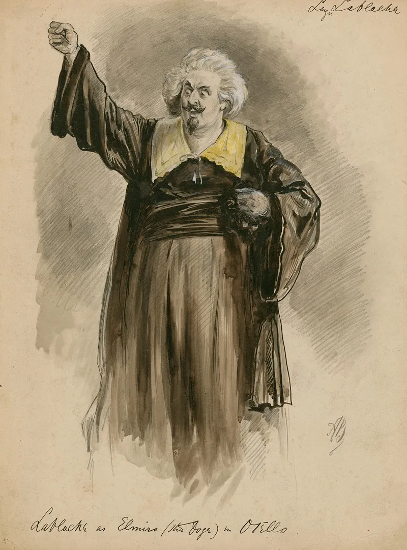 Luigi Lablache As Elmiro The Doge In Otello
