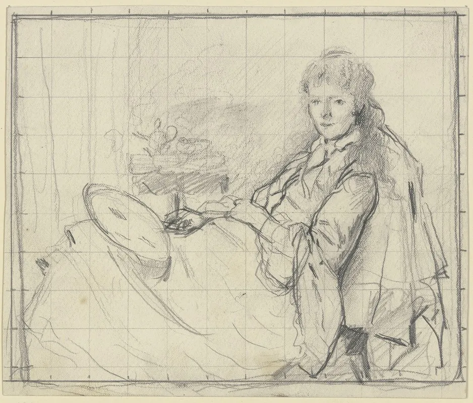 Luise Scholderer Auf Der Ottomane
