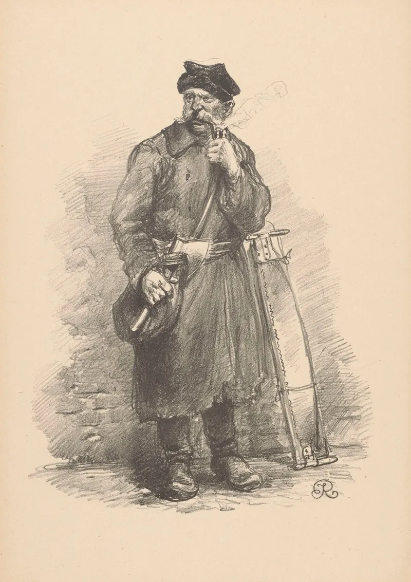 Lumberjack 2 by Józef Rapacki - Canvas Print