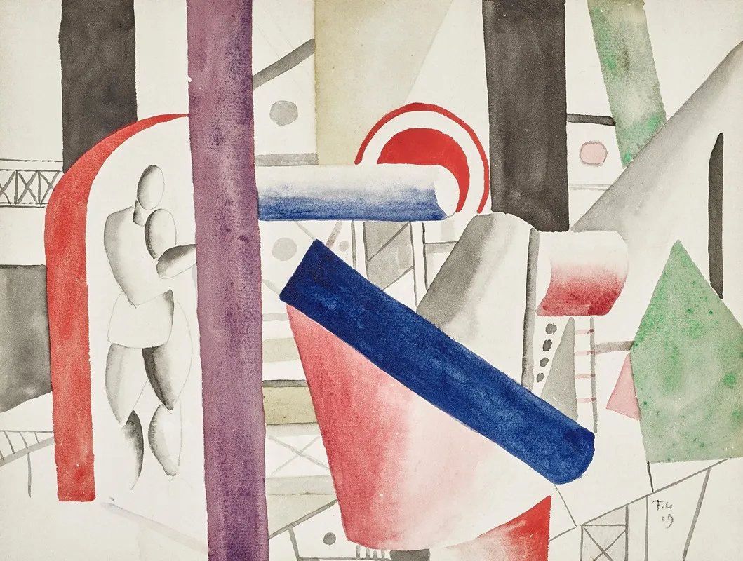Lusine by Fernand Léger - Canvas Print