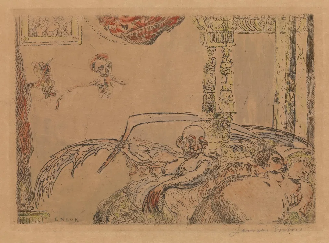 Lust 2 by James Ensor - Canvas Print