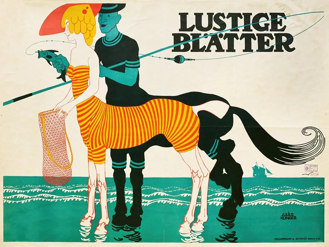 Lustige Blatter by Julius Klinger - Canvas Print
