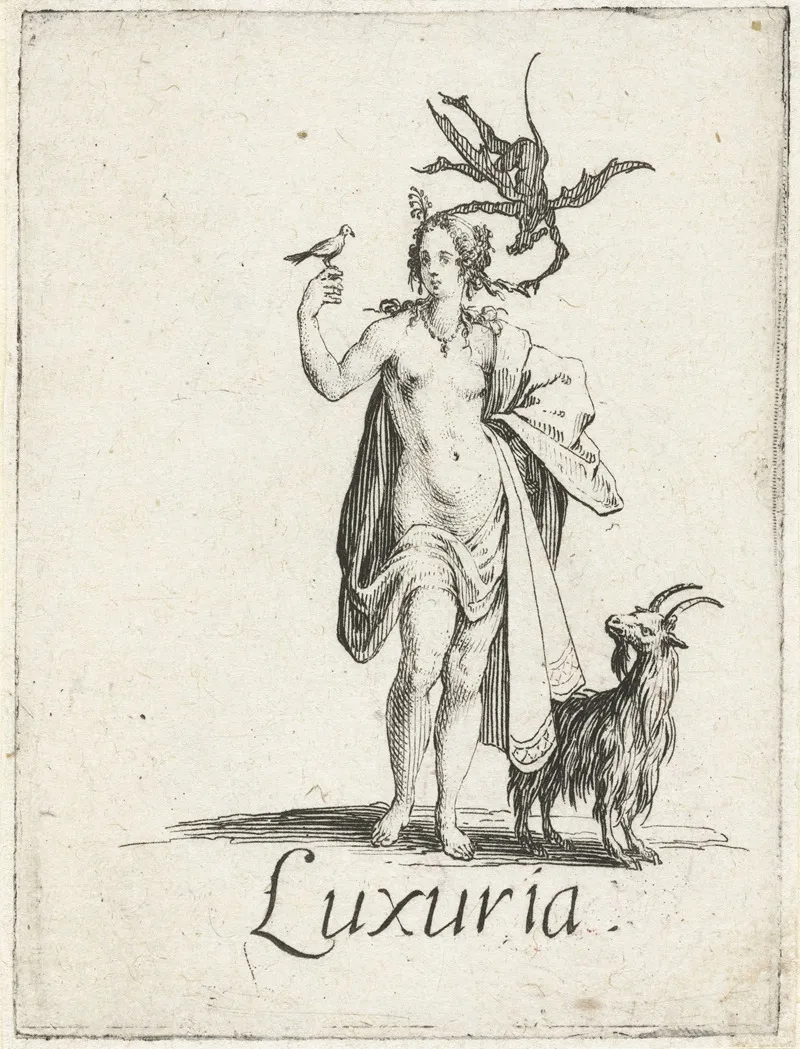 Luxuria Lust by Jacques Callot - Canvas Print