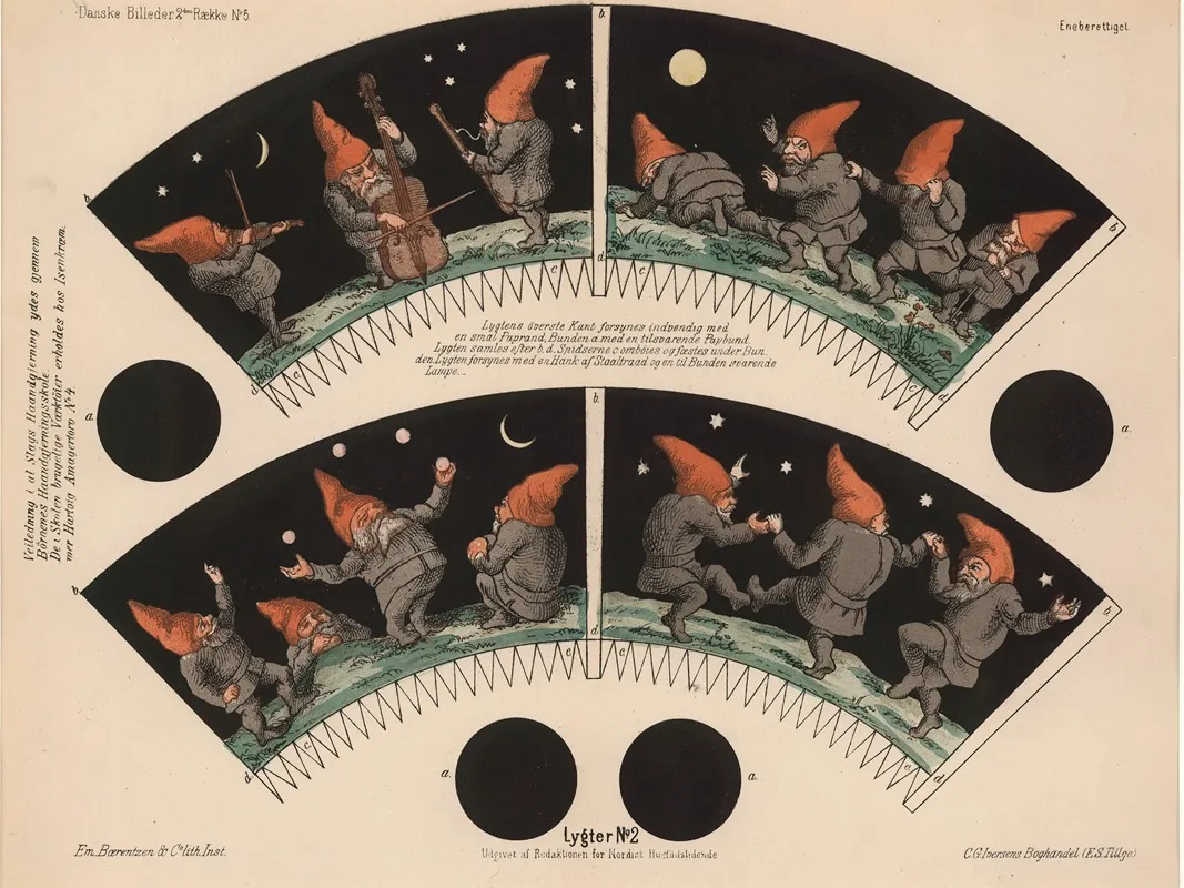 Lygter No 2 by Emil Bærentzen - Canvas Print