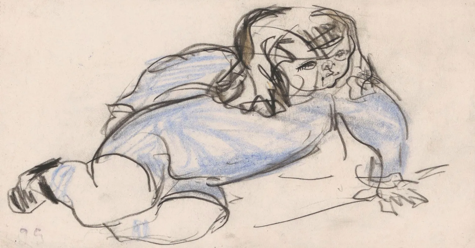 Lying On The Side by Jules Schmalzigaug - Canvas Print