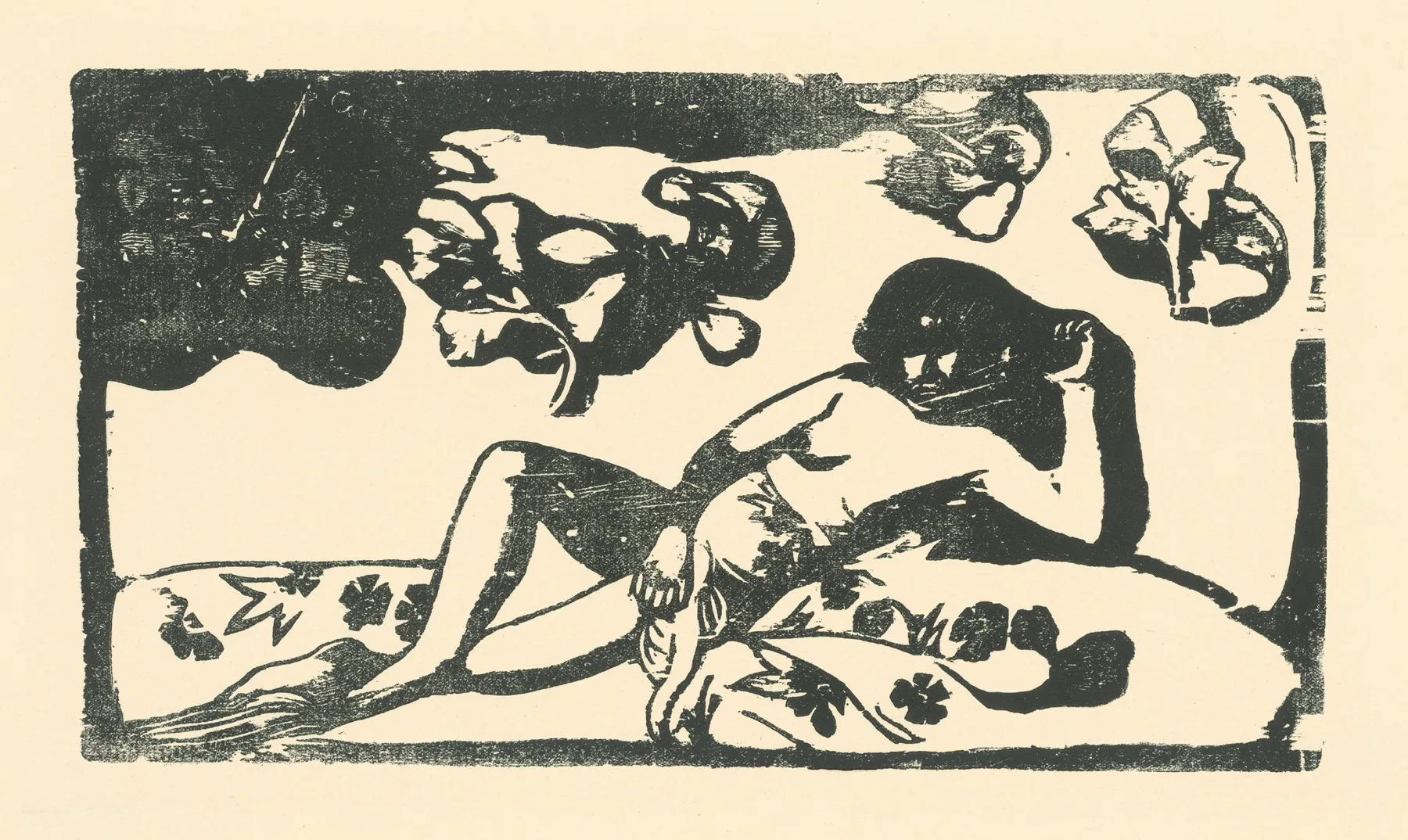 Lying Tahitian Woman