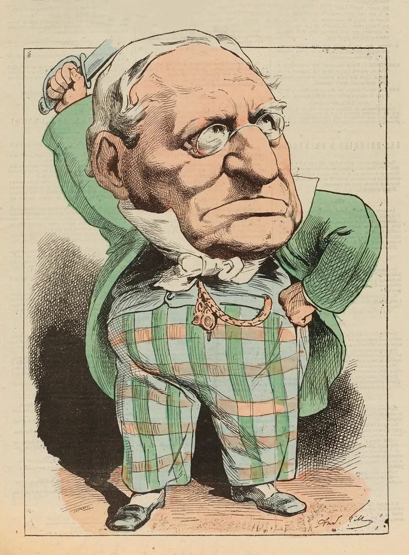 M Henri Monnier by André Gill - Canvas Print