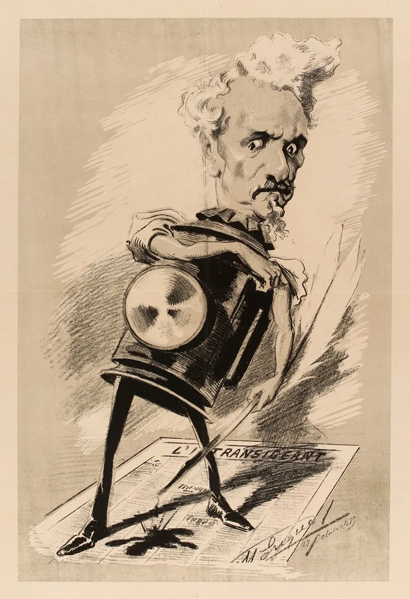 M Henri Rochefort by Manuel Luque - Canvas Print