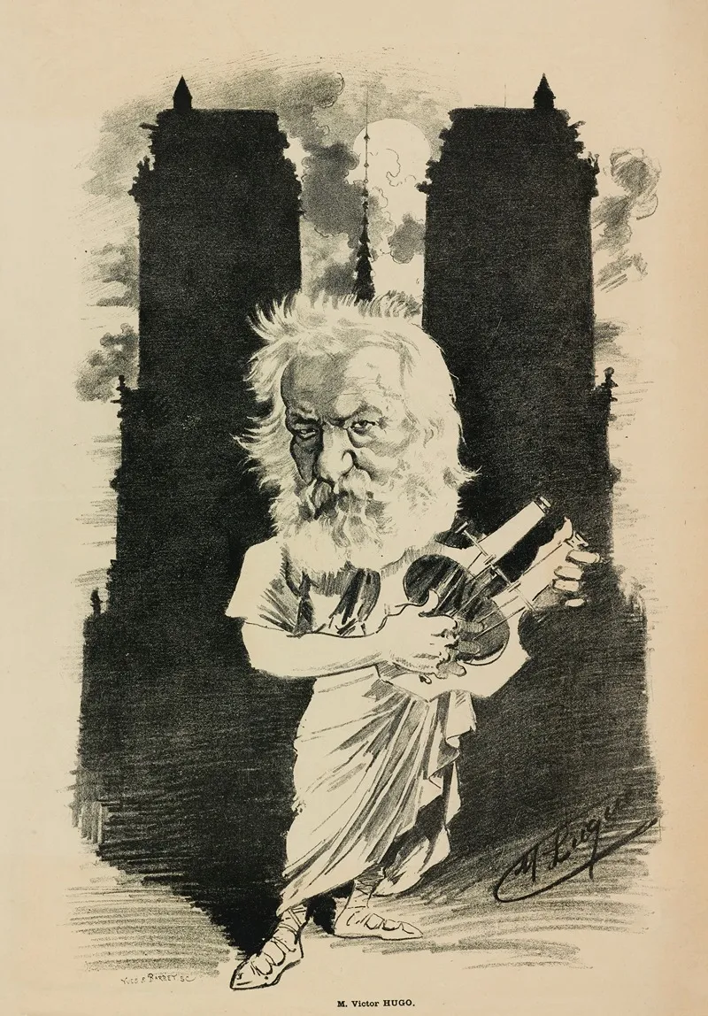 M Victor Hugo by Manuel Luque - Canvas Print